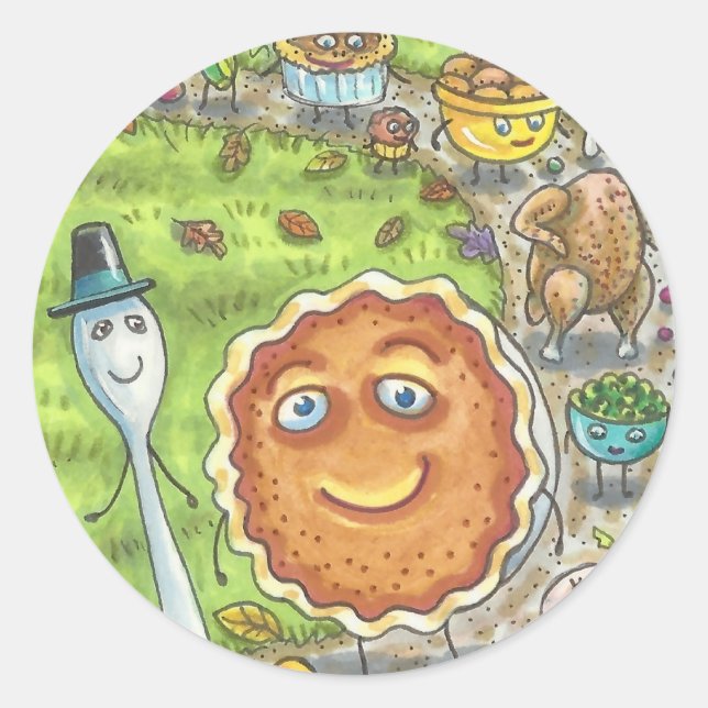 PUMPKIN PIE & FRIENDS THANKSGIVING PARADE STICKERS (Front)