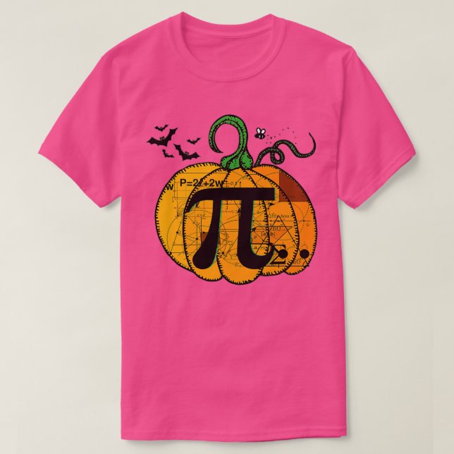 Pumpkin Pie Funny Halloween Thanksgiving Math  T-Shirt (Design Front)