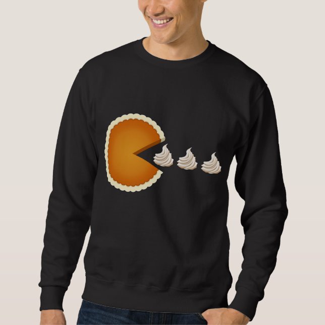 Pumpkin Pie Funny Math Halloween Costume Thanksgiv Sweatshirt (Front)