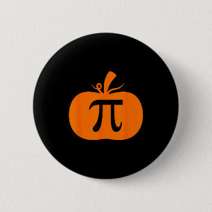 Pumpkin Pie Funny Math Halloween Thanksgiving Pi D 6 Cm Round Badge