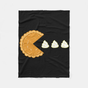 Pumpkin Pie Gamer Thanksgiving Fleece Blanket