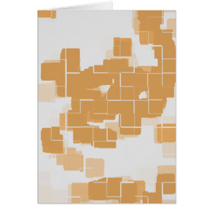 "Pumpkin Pie" Geometric Abstract