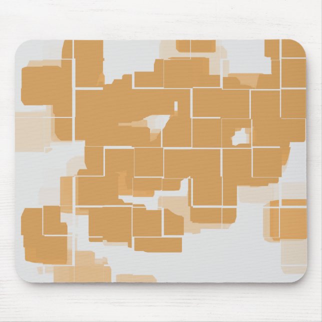 "Pumpkin Pie" Geometric Abstract Mouse Pad (Front)