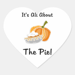 Pumpkin Pie Heart Sticker
