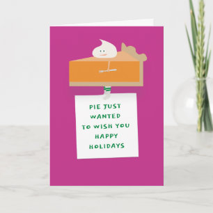 Pumpkin Pie Holiday Card