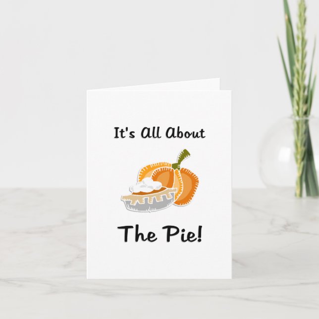 Pumpkin Pie Holiday Card (Front)