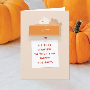 Pumpkin Pie Holiday Card