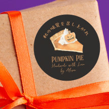 Pumpkin Pie Jack O Lantern Halloween Black Spooky