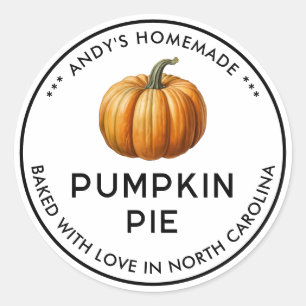 Pumpkin pie label