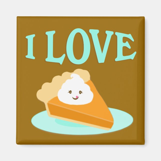 Pumpkin Pie Love Magnet (Front)