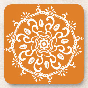 Pumpkin Pie Mandala Coaster