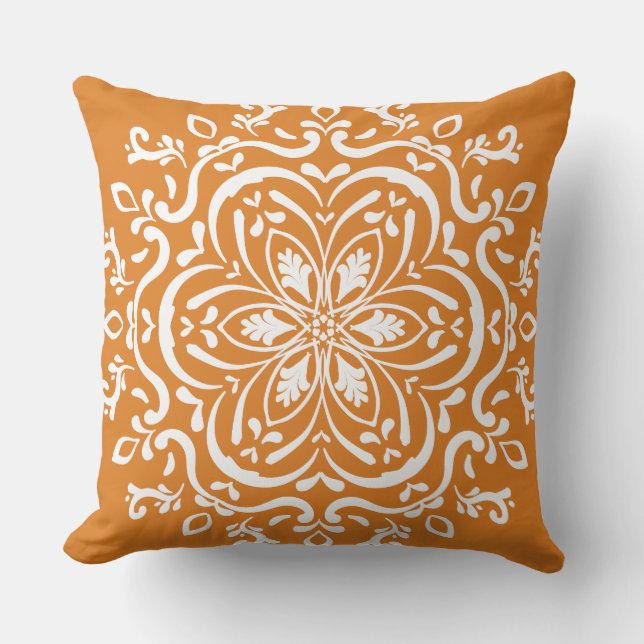 Pumpkin Pie Mandala Cushion (Front)