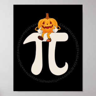 Pumpkin Pie Math Funny Halloween Poster
