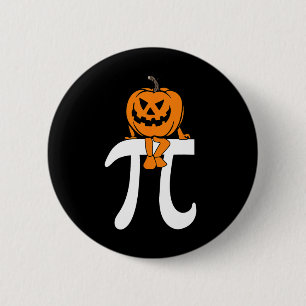 Pumpkin Pie Math Funny Halloween Thanksgiving Pi D 6 Cm Round Badge