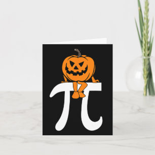 Pumpkin Pie Math Funny Halloween Thanksgiving Pi D Card
