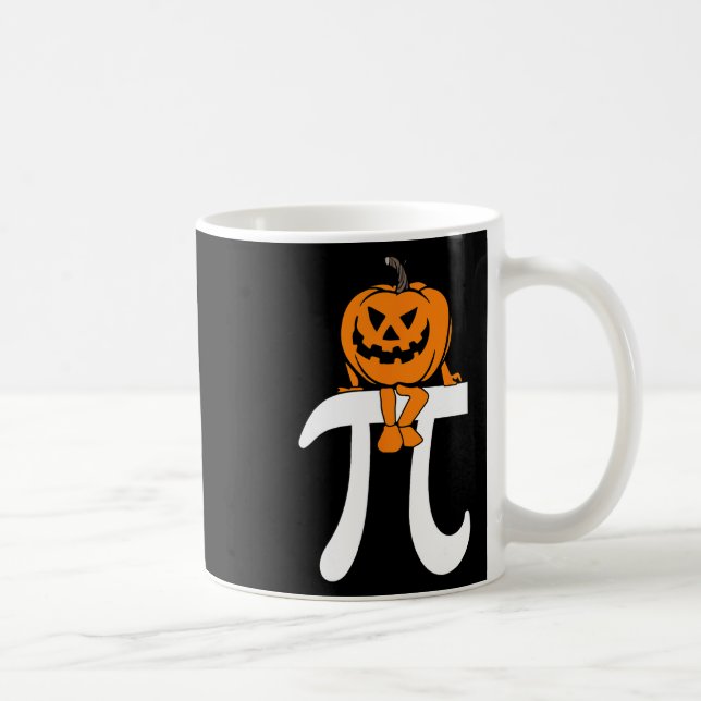 Pumpkin Pie Math Funny Halloween Thanksgiving Pi D Coffee Mug (Right)