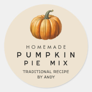 Pumpkin pie mix homemade recipe canning label