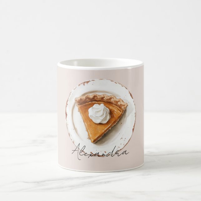 Pumpkin Pie on a Plate Coffee Mug (Center)