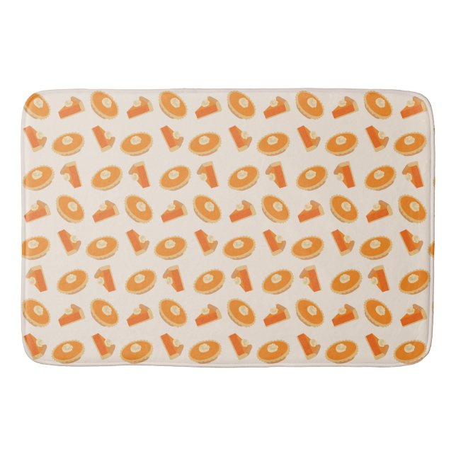 Pumpkin Pie Pattern Bath Mat (Front)