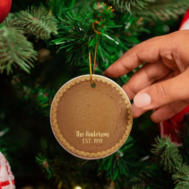 Pumpkin Pie Pie Baker Personalised Metal Tree Decoration (Creator Uploaded)