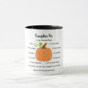 Pumpkin Pie Recipe Mug