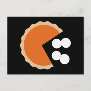Pumpkin Pie Thanksgiving Humour Pumpkin Season Postcard