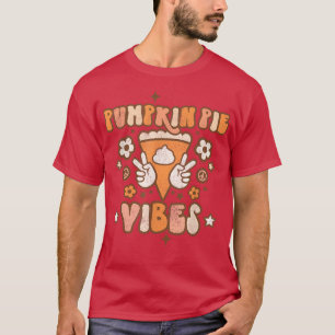 Pumpkin Pie Vibes Womens Girls Pumpkin Season Fall T-Shirt