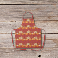 Pumpkin pies and brown sugar cubes red