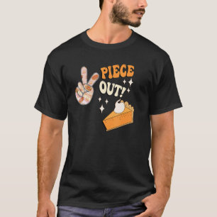 Pumpkin Pies Retro Piece Out   Thanksgiving T-Shirt