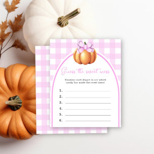Pumpkin pink bow Guess the sweet mess game