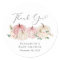 Pumpkin Pink Floral Baby Girl Shower Thank You
