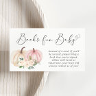 Pumpkin Pink Floral Books For Baby Shower