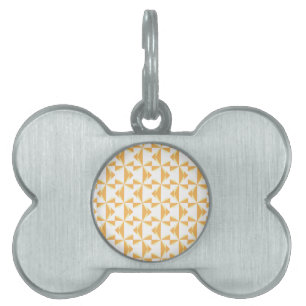 Pumpkin Pinwheels Pet Name Tag