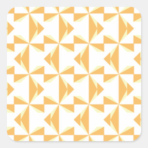 Pumpkin Pinwheels Square Sticker
