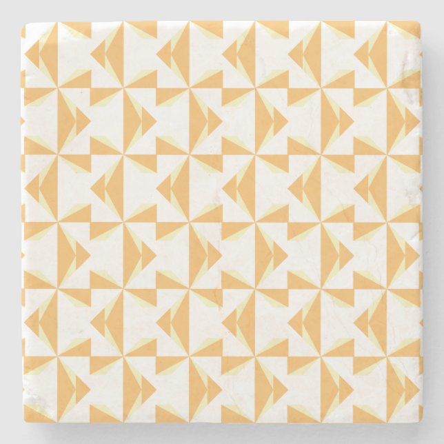 Pumpkin Pinwheels Stone Coaster (Front)