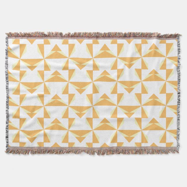 Pumpkin Pinwheels Throw Blanket (Front)
