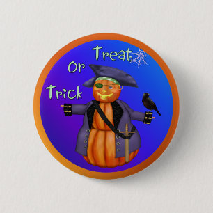 Pumpkin Pirate 6 Cm Round Badge