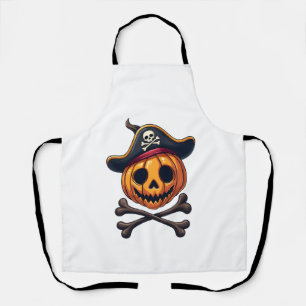 Pumpkin Pirate � Halloween Skull Shirt Apron