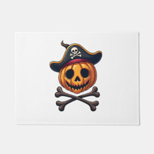 Pumpkin Pirate – Halloween Skull Shirt Doormat