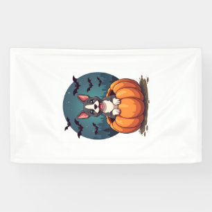 Pumpkin Pitbull Smile Banner