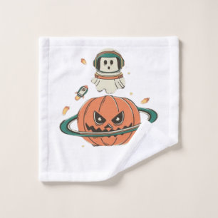 Pumpkin Planet Wash Cloth