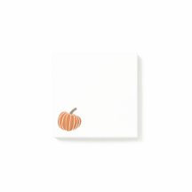 Pumpkin Post-it Notes