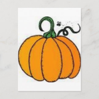 pumpkin postcard