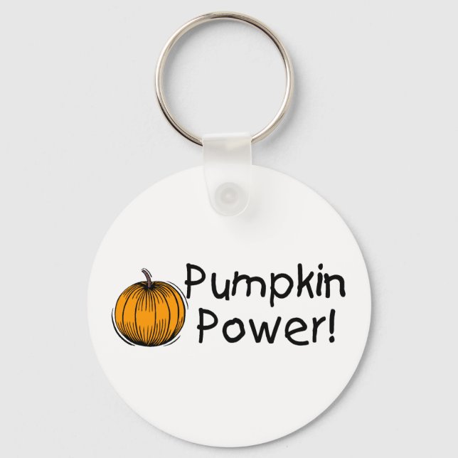 Pumpkin Power Key Ring (Front)