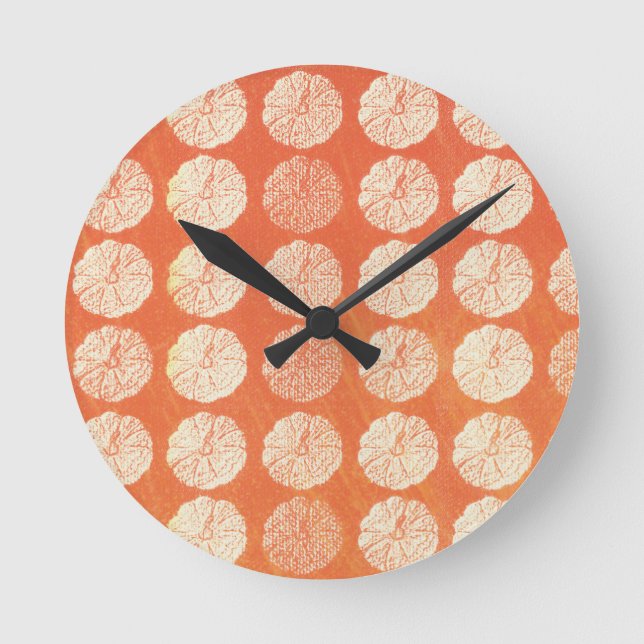 Pumpkin Print Clock (Front)
