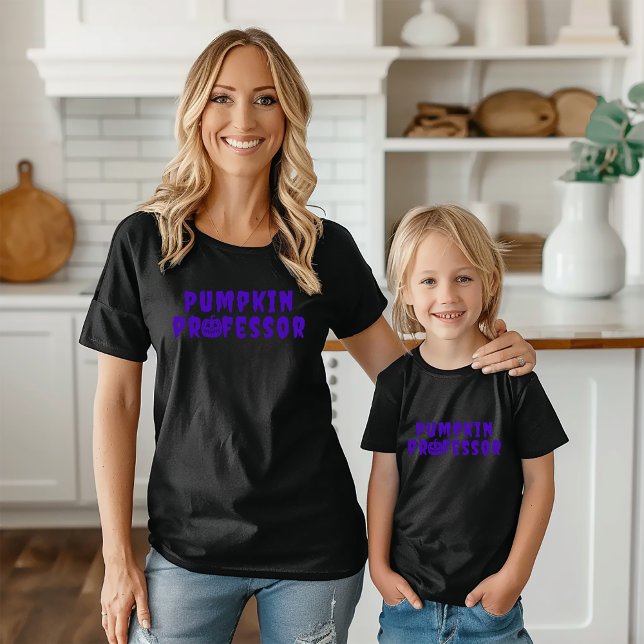 Pumpkin Professor purple typography T-Shirt (Creator Uploaded)