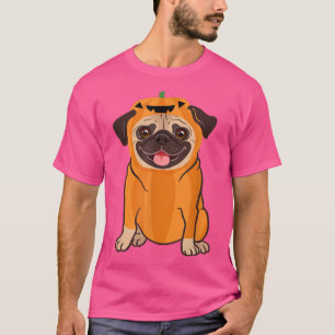 Pumpkin Pug Dog Halloween Thanksgiving Costume Pug T-Shirt