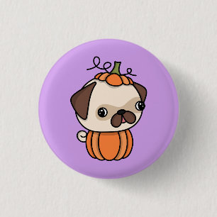 Pumpkin Puppy 3 Cm Round Badge