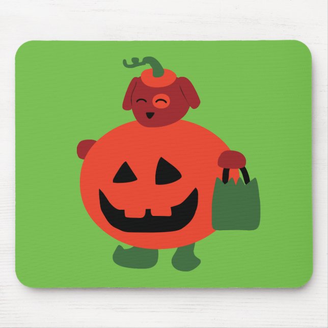 Pumpkin Puppy Mouse Pad (Front)