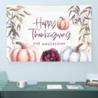 pumpkin purple floral fall thanksgiving party